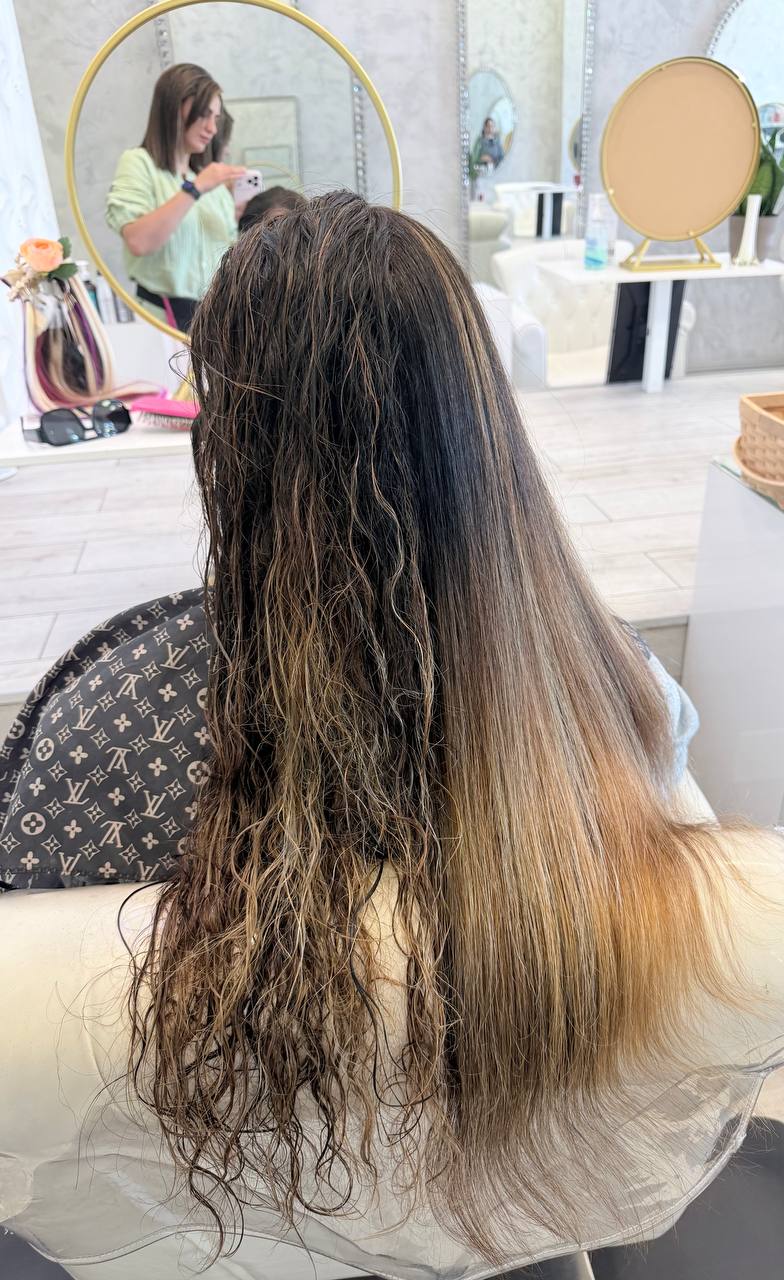 Keratin smoothing treatment result at Avita Beauty House